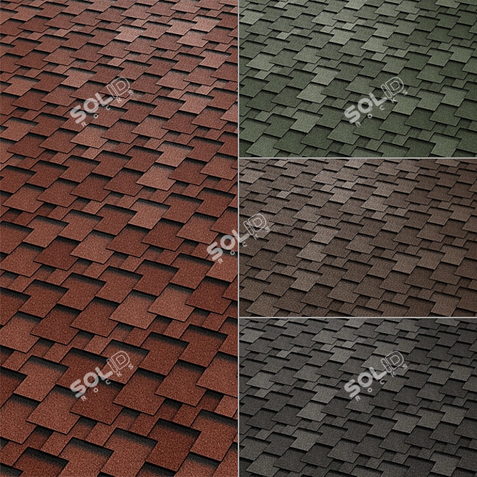 Flexible Accord Shinglas: Versatile Roofing Solution 3D model image 1