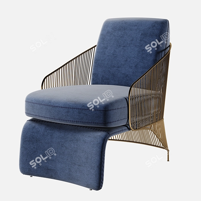 Lifestyle Unico HAPPY Armchair 3D model image 1