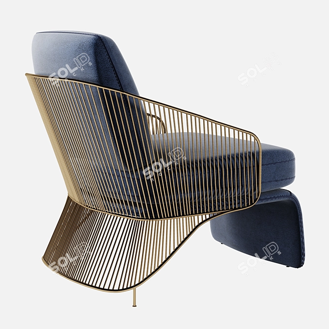 Lifestyle Unico HAPPY Armchair 3D model image 3