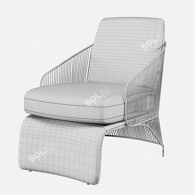 Lifestyle Unico HAPPY Armchair 3D model image 5