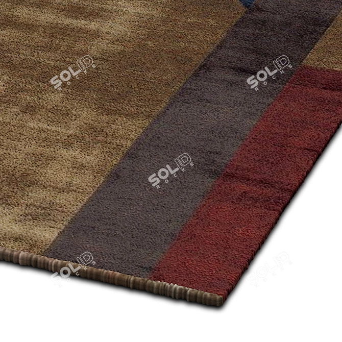 Title: Stylish Interior Rugs 3D model image 2