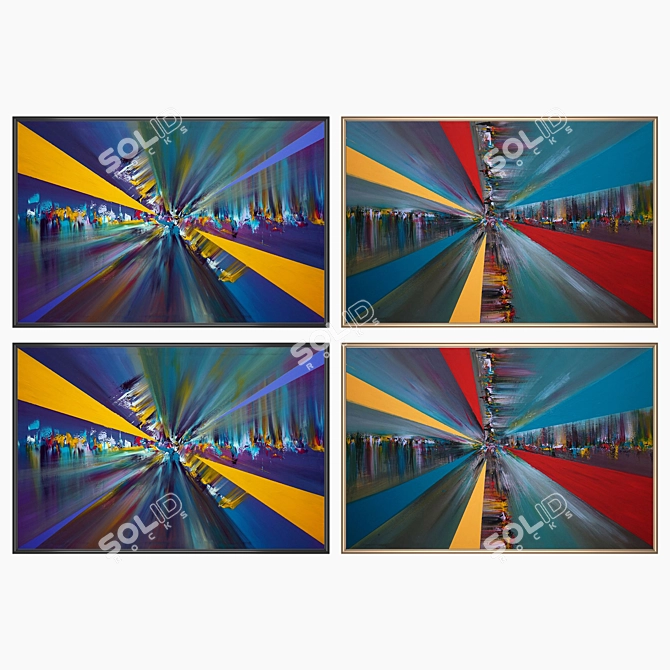 Versatile Set of Wall Paintings 3D model image 2