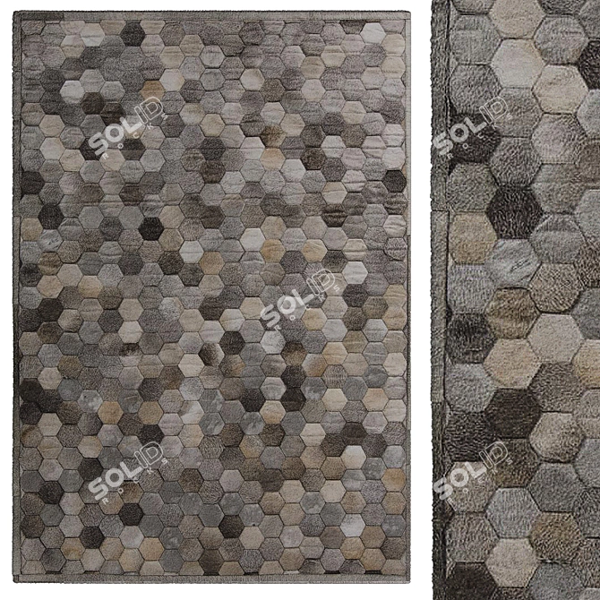 Stylish Interior Rugs 3D model image 1