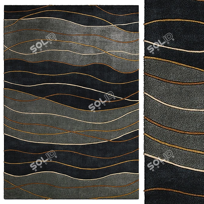 Elegant Interior Rugs 3D model image 1