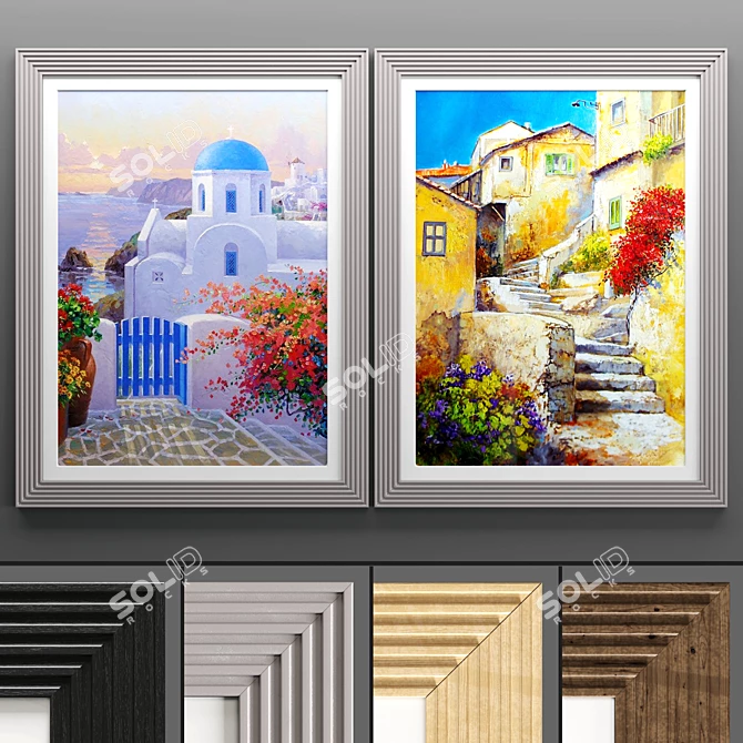 Elegant Art Frame 592 - 50x70 cm 3D model image 1