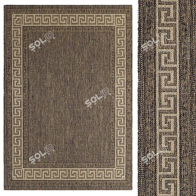 Title: Elegant Interior Rugs 3D model image 1