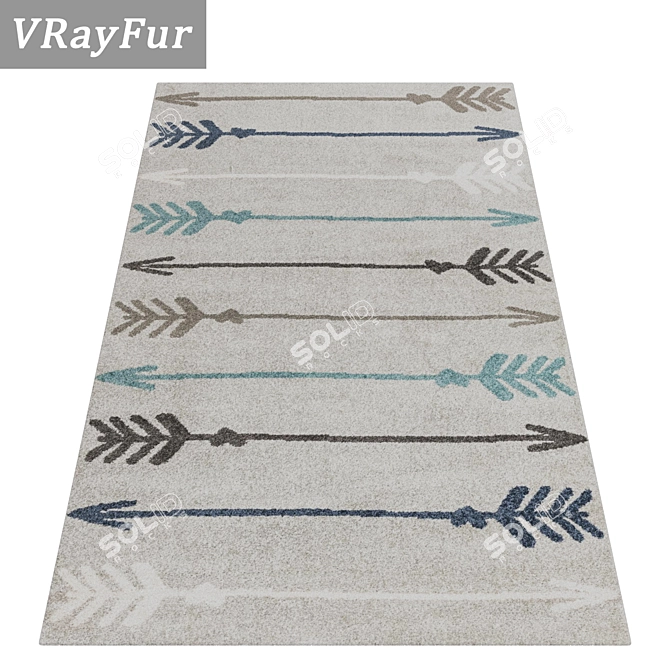 High-Quality Carpet Set 3D model image 2