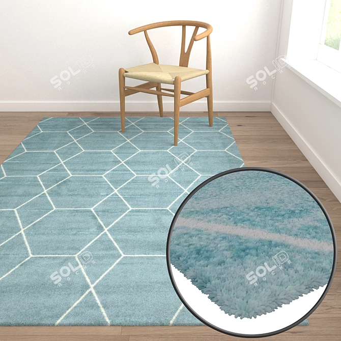 Luxury Carpet Set 1840 3D model image 5