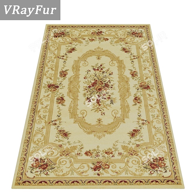 High-Quality Carpet Set 3D model image 2