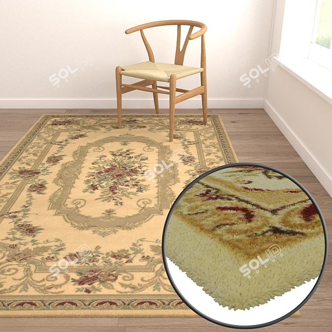 High-Quality Carpet Set 3D model image 5