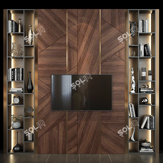 Sleek TV Shelf - Studia 54 3D model image 3