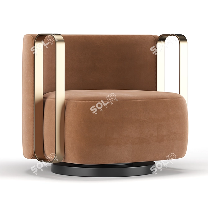 Luxurious Kelly Bracelet Armchair 3D model image 3