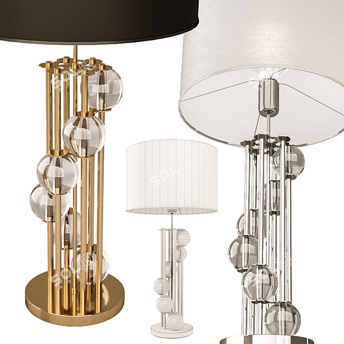 Eichholtz Lorenzo Table Lamp: Chic Finish Options 3D model image 2