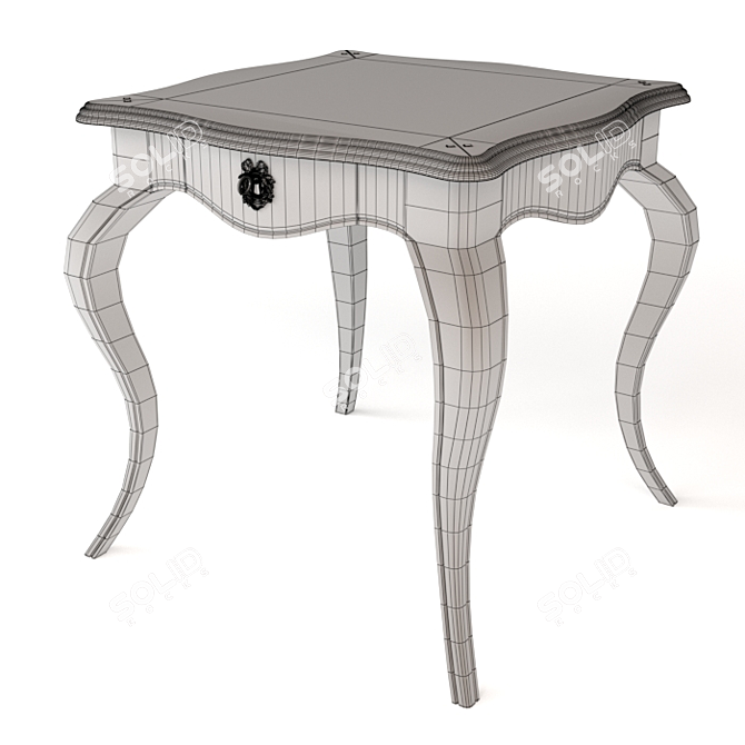 Montigny Square Side Table M821 3D model image 4