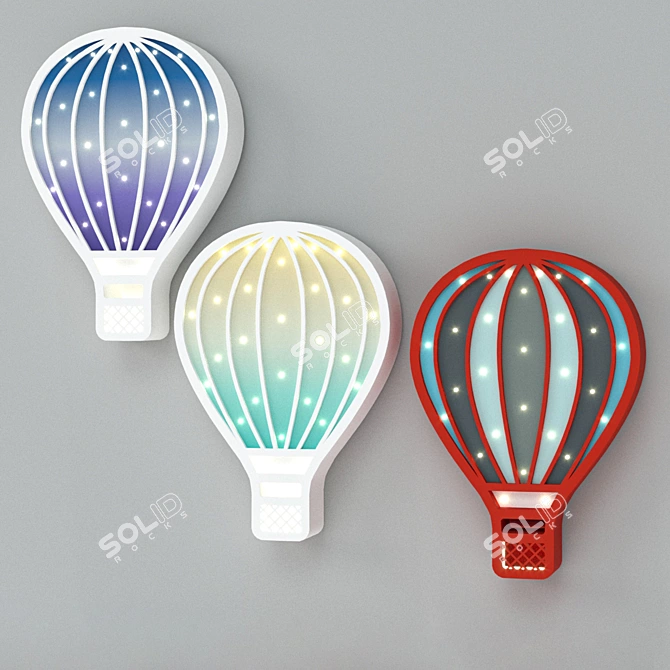 Magical Balloon Nightlight 3D model image 2