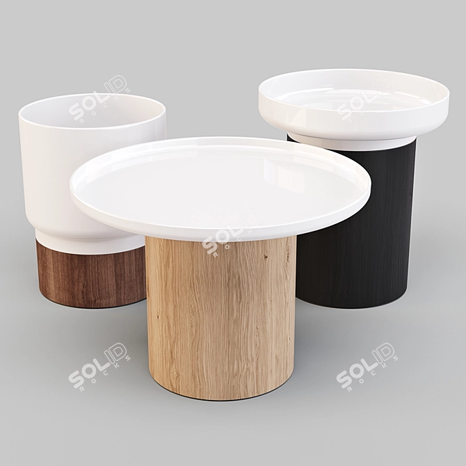 Versatile APU Tables for Modern Spaces 3D model image 1