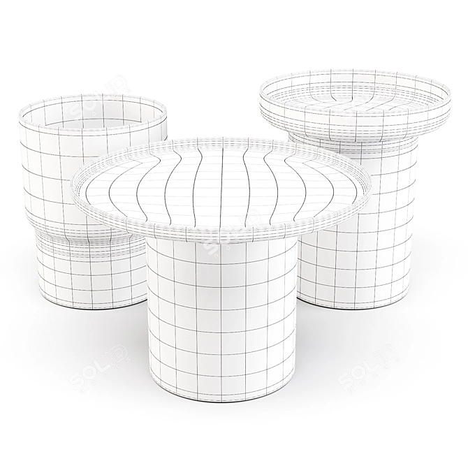 Versatile APU Tables for Modern Spaces 3D model image 2