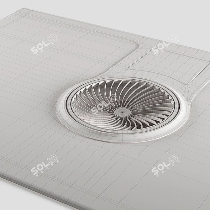 Elica NikolaTesla: Revolutionary Induction Cooktop with Built-in Ventilation 3D model image 5