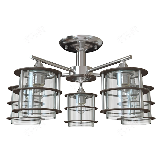 Lumion Loft Ceiling Chandelier 3D model image 1
