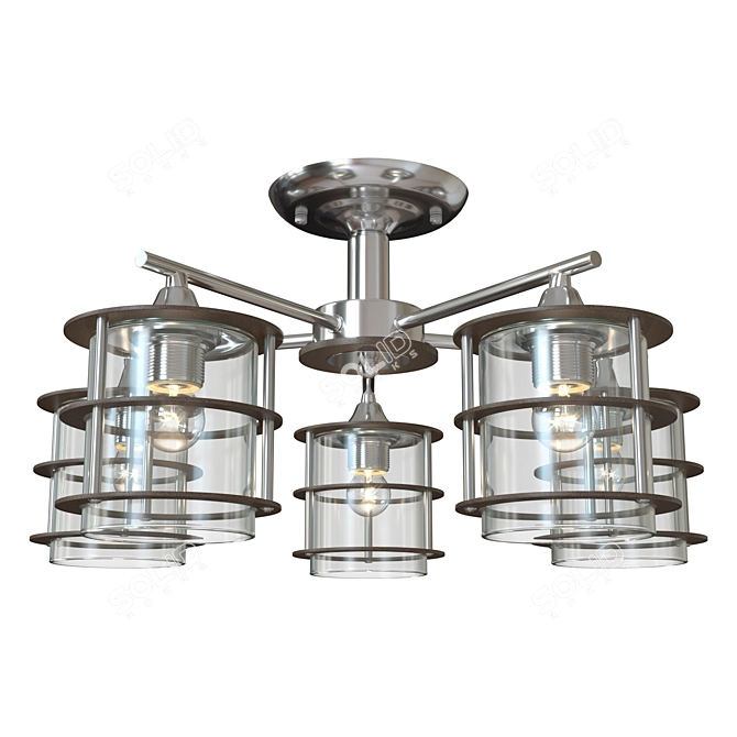 Lumion Loft Ceiling Chandelier 3D model image 2