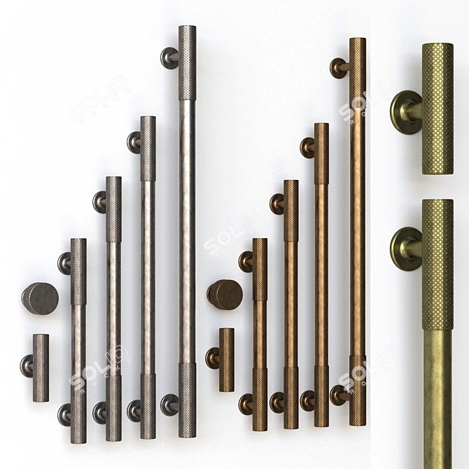 Armac Martin Kingsheath Leebank Handle & Knob Set 3D model image 4