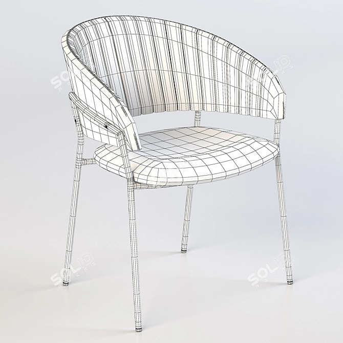 Modern Orisa Chair | Crisal Decoration | 530x580x730 3D model image 5