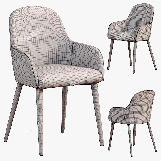 Modern Ergonomic OSCAR SIGNAL Chair 3D model image 3