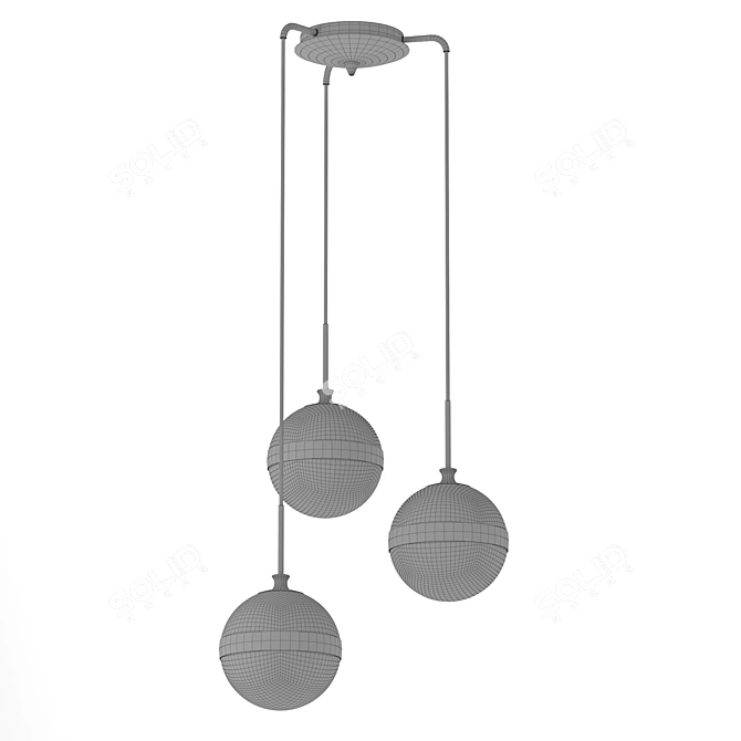 Italian Designed Chandelier | Lightstar Globo 3D model image 2