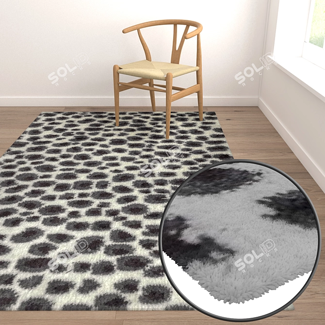Luxury Carpet Set: High-Quality Textures & Multiple Options 3D model image 2