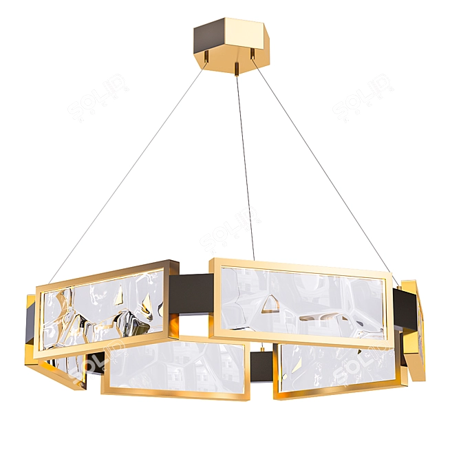 Elegant Arlisi Crystal Pendant 3D model image 1