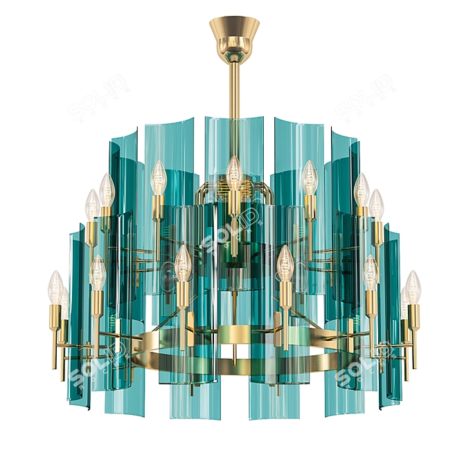 Allure Elegance in Lights 3D model image 1