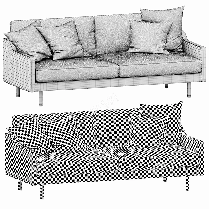 Sleek Leon Interface: 3D Model for 3DsMax & OBJ 3D model image 5