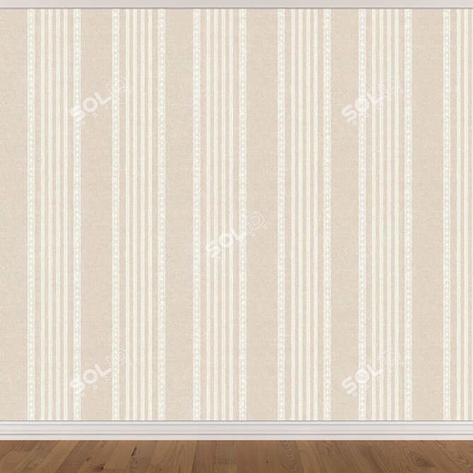 Seamless Wallpaper Set | 3 Color Options 3D model image 3