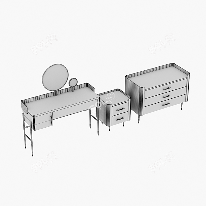 Lali Bedroom Furniture Set 3D model image 4