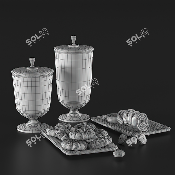 Delicious PBR Pastries 3D model image 5