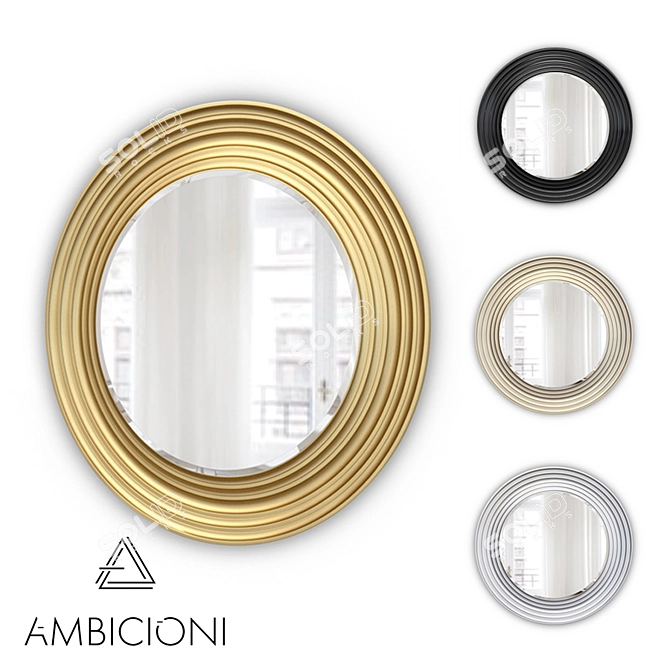 Luxury Forliano Ambicioni Mirror 3D model image 2