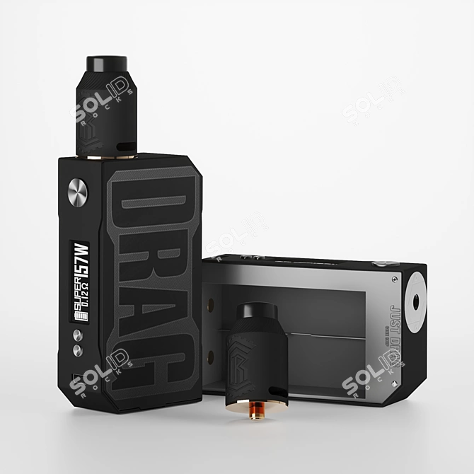 Voopoo Drag 157W + Reload RDA Kit: Ultimate Vape Combo! 3D model image 2