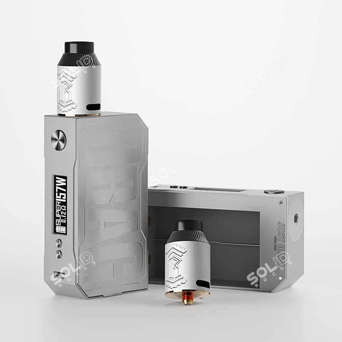 Voopoo Drag 157W + Reload RDA Kit: Ultimate Vape Combo! 3D model image 4