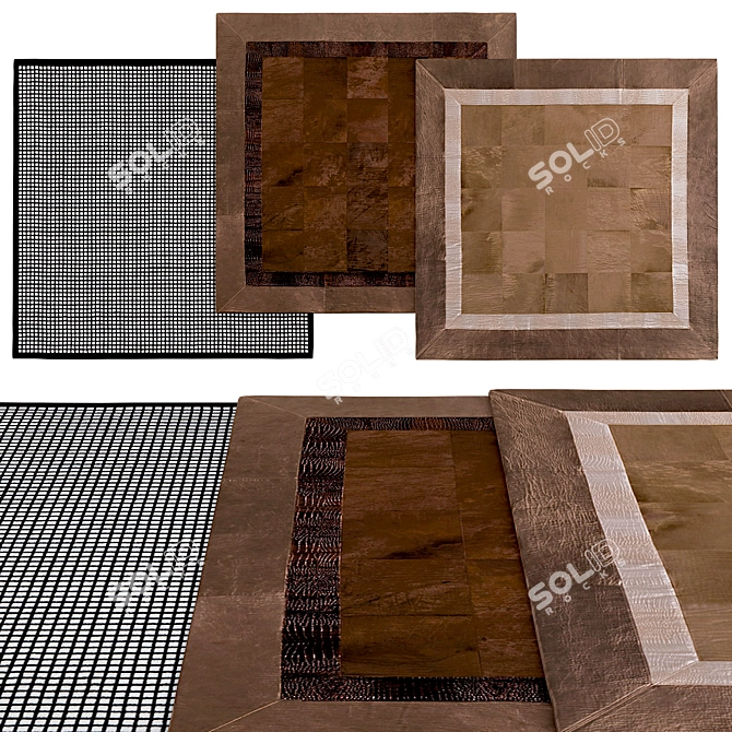 Modern Square Rugs | Longhi 3D model image 1