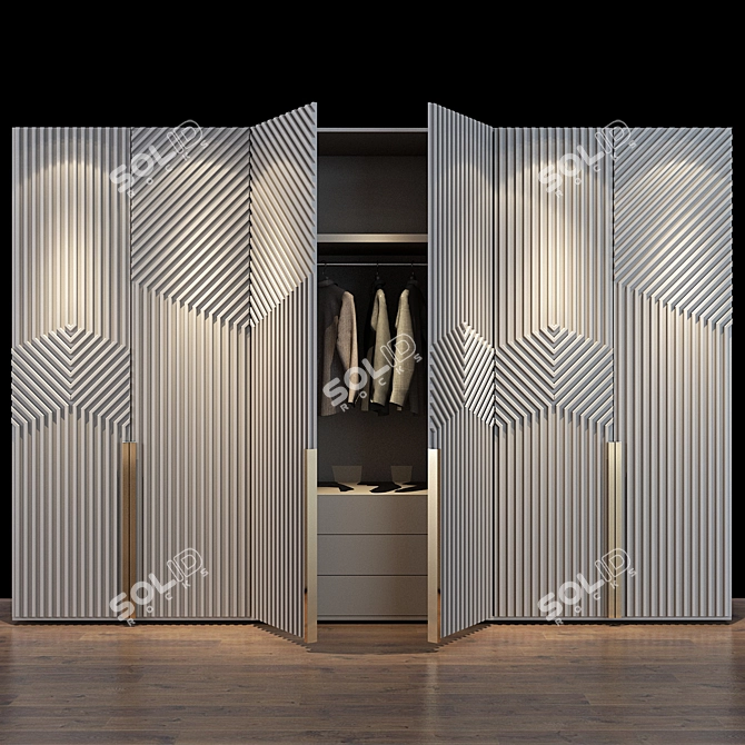 Stylish Cabinet Furniture 3D model image 1