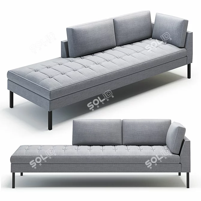 Paramount Sectional Sofa: Modern Elegance for Your Living Space 3D model image 2