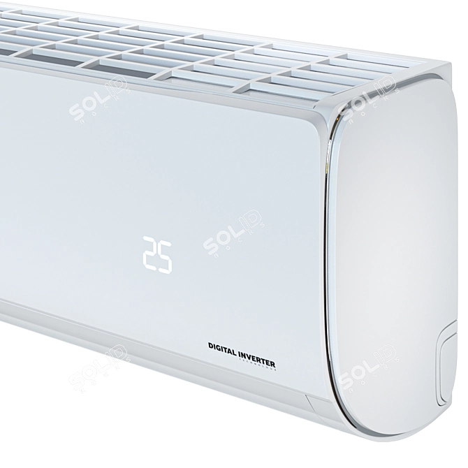 Samsung AR09TXHQASINUA: Compact 3DMax Air Conditioner 3D model image 3