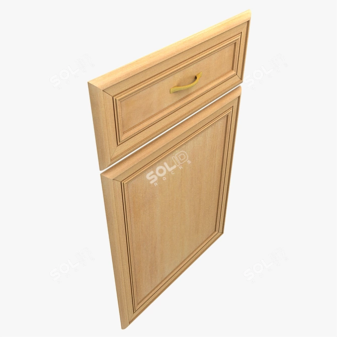 Classic Ornament Cabinet Door 3D model image 3