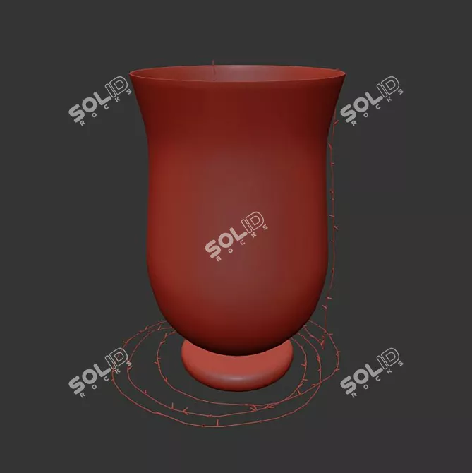 Festive Vase Decor 3D model image 3