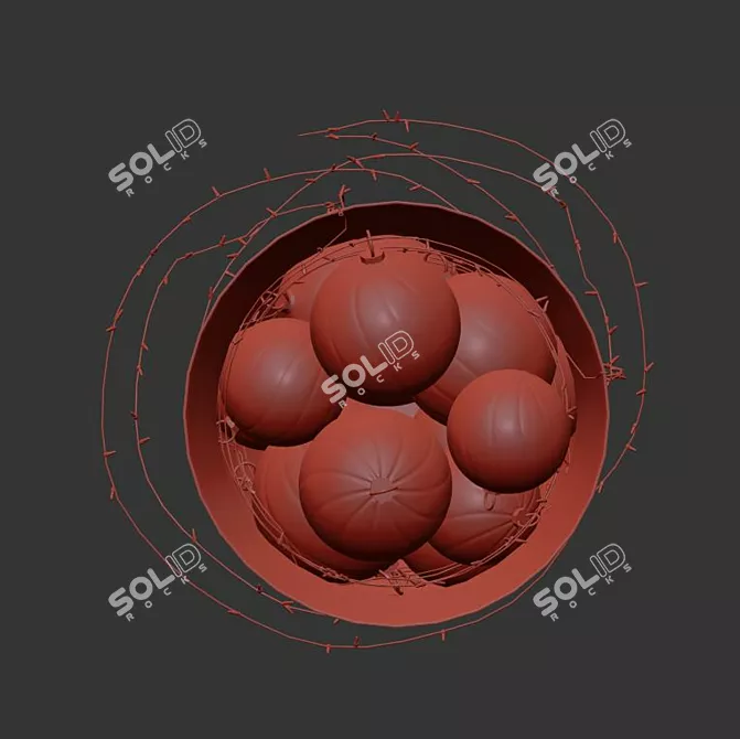 Festive Vase Decor 3D model image 4