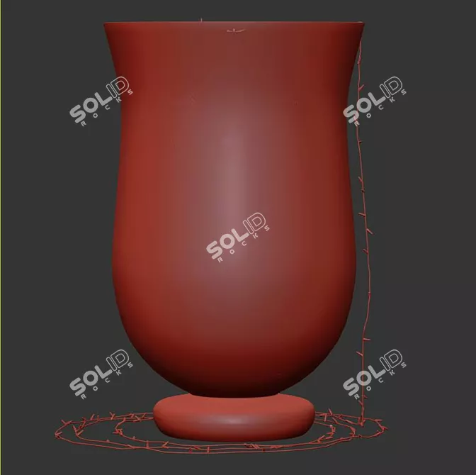 Festive Vase Decor 3D model image 6