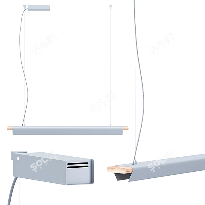 Modern Minimalist SO8 Pendant Lamp 3D model image 7
