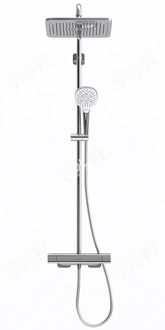 Luxury Shower System: Hansgrohe Croma E Showerpipe 280 3D model image 2