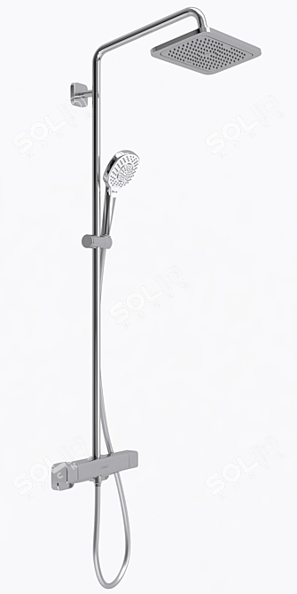 Luxury Shower System: Hansgrohe Croma E Showerpipe 280 3D model image 3