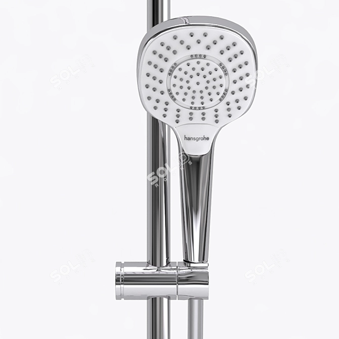 Luxury Shower System: Hansgrohe Croma E Showerpipe 280 3D model image 4